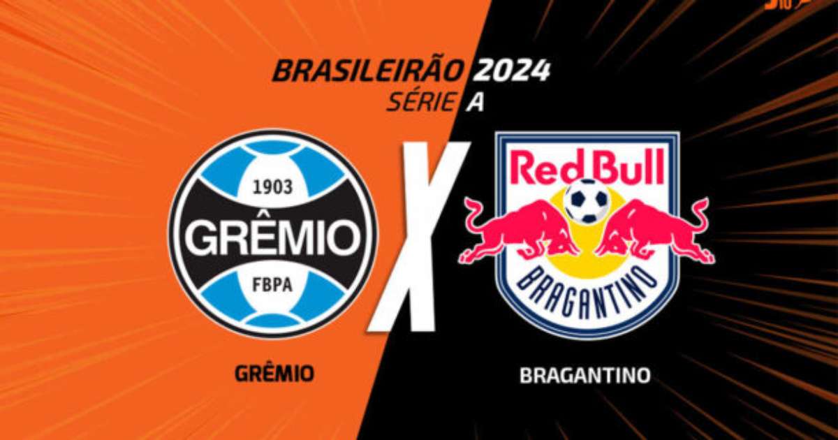 Grêmio enfrenta Bragantino ao vivo com a Voz do Esporte às 14h30.