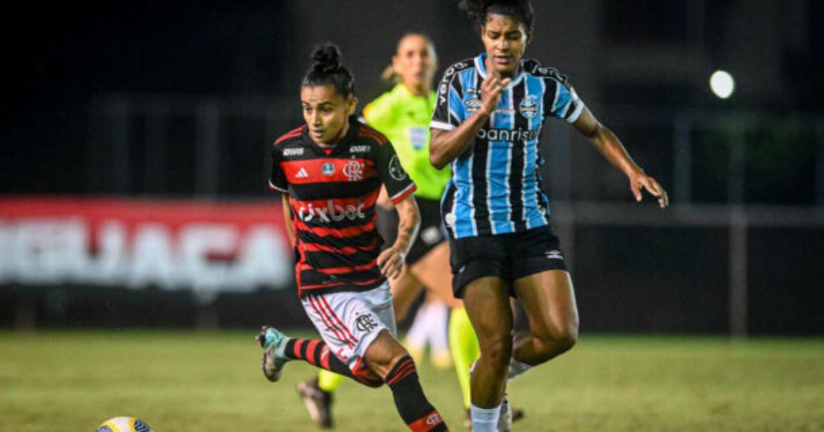 Flamengo e Grêmio empatam em duelo equilibrado no Brasileirão Feminino.
