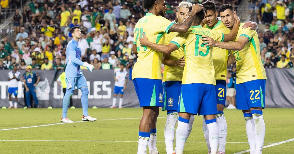 Endrick anota en tiempo de descuento y Brasil evita empatar con México en amistoso;  ver notas