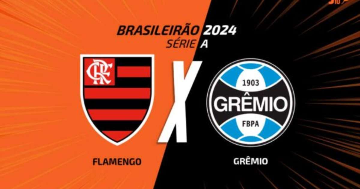 Flamengo x Grêmio: transmissão, times e arbitragem da partida de futebol.
