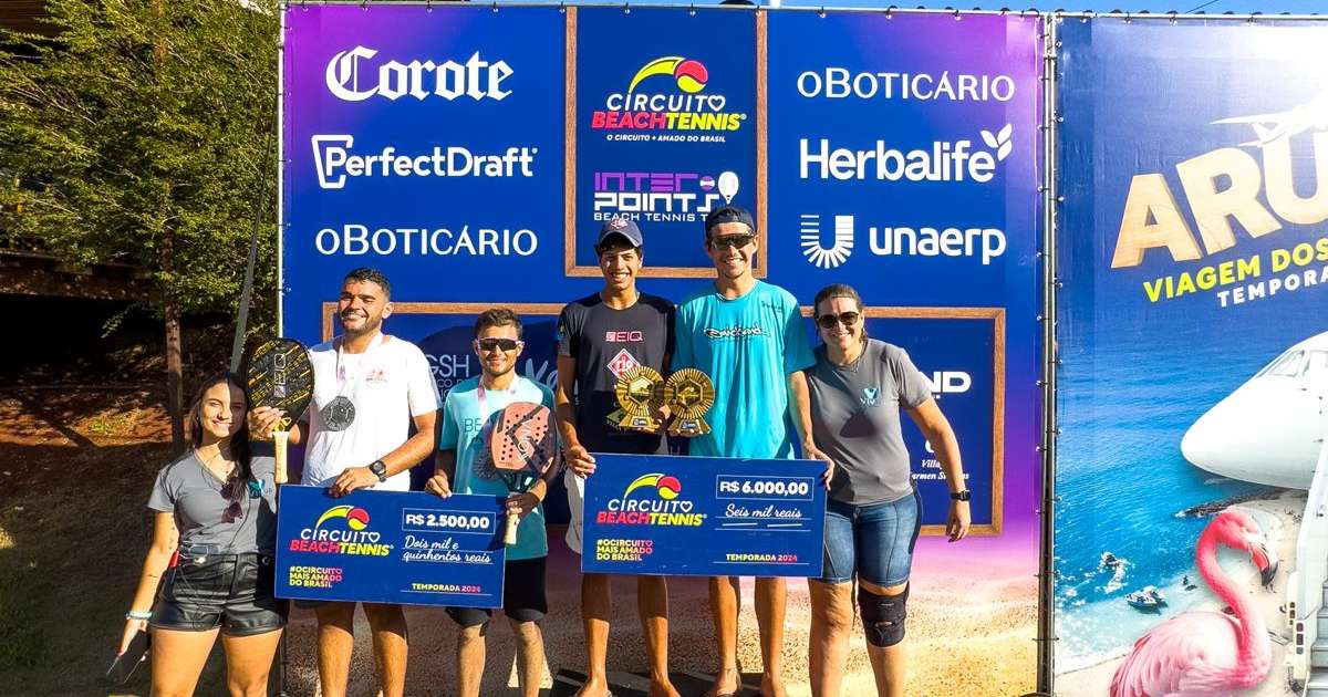 Ribeirão Preto define campeões na 9ª etapa do Circuito Beach Tennis