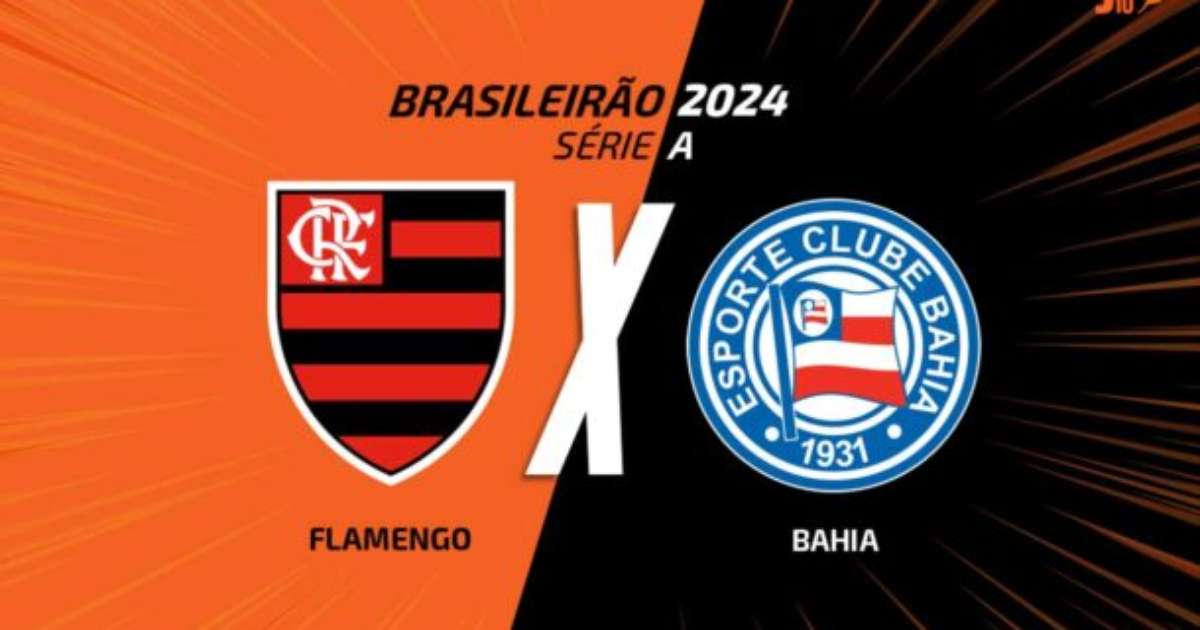 Flamengo x Bahia: transmissão, times e arbitragem na partida de futebol.
