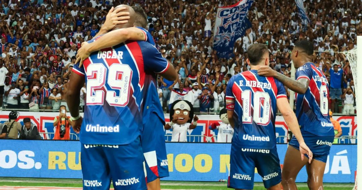 Virada épica: Bahia goleia o Cruzeiro por quatro a um no Brasileirão.