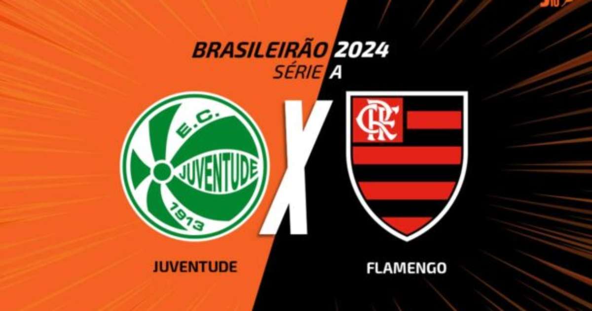 Juventude e Flamengo se enfrentam ao vivo com a narração de Voz do Esporte.