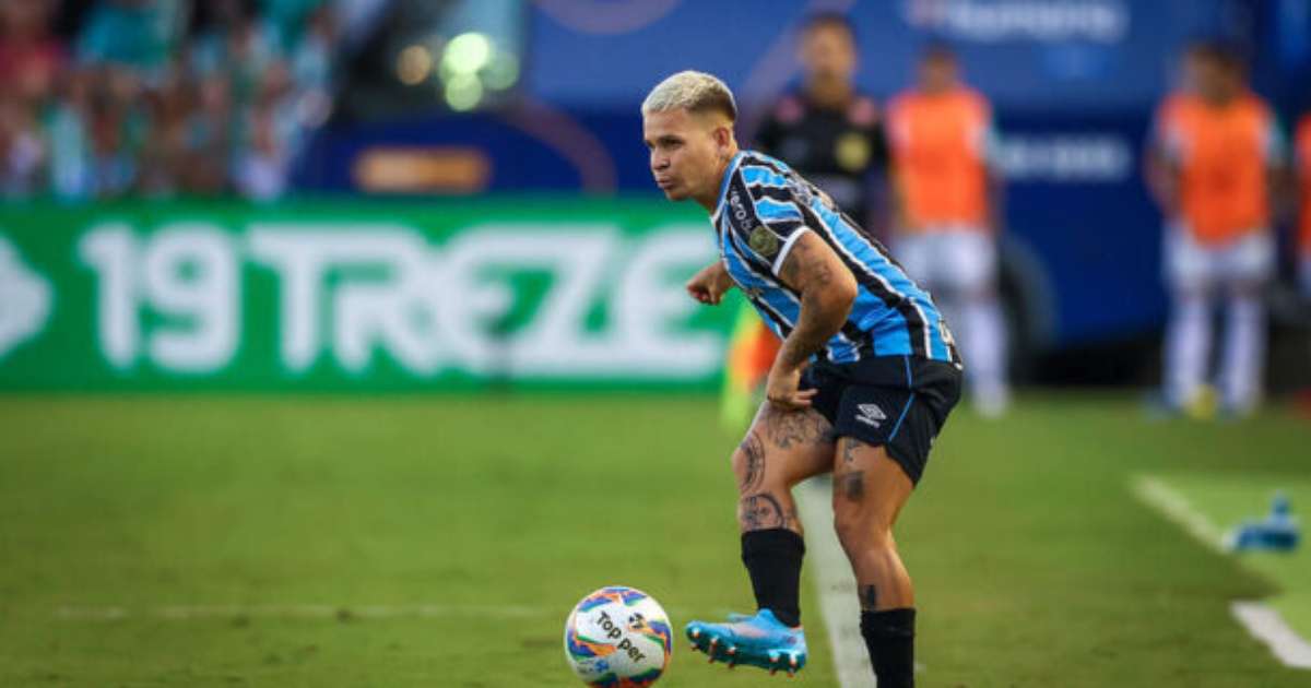 Grêmio pune Soteldo por atraso na reapresentação após as férias.