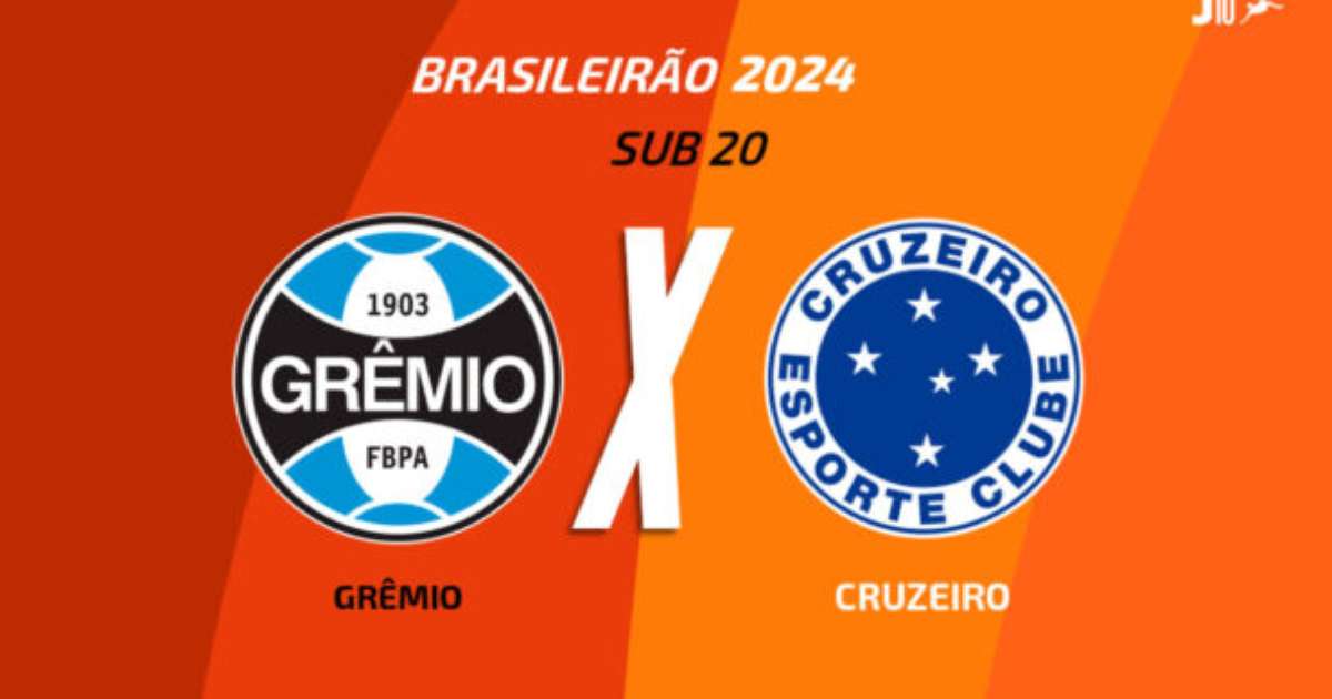 Grêmio x Cruzeiro: como assistir, escalações e arbitragem no Brasileirão Sub-20.