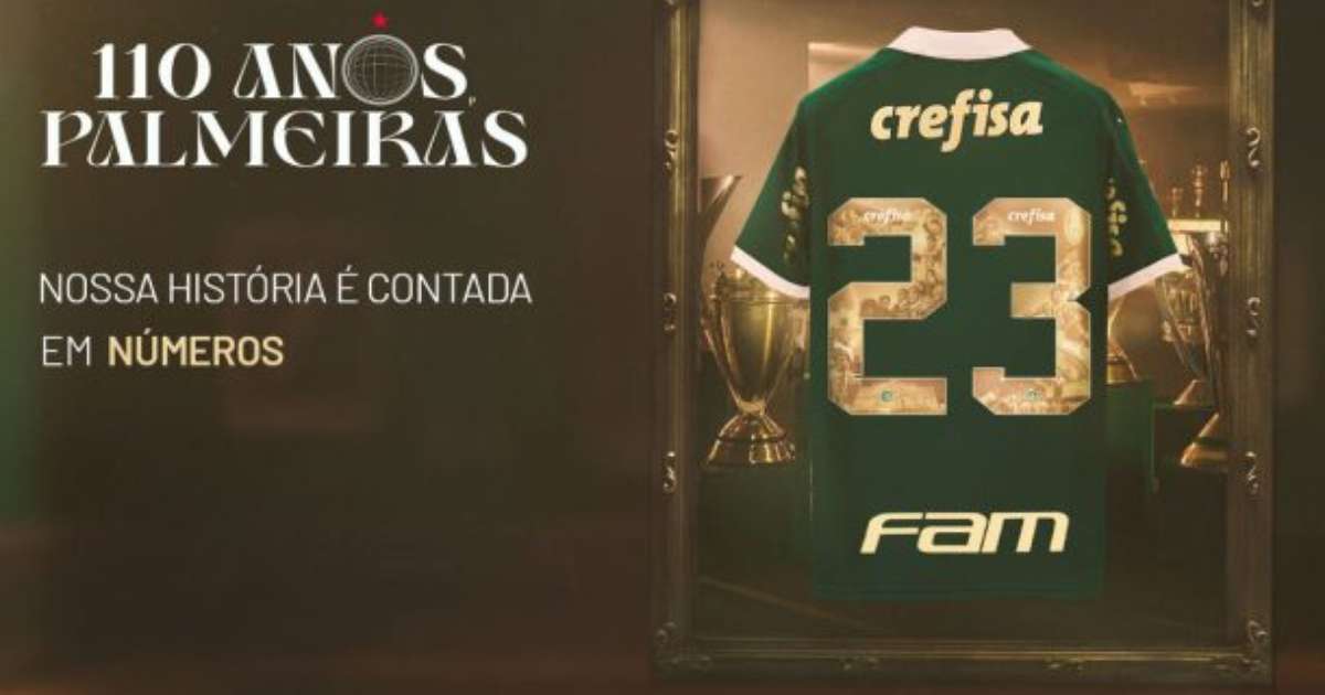 Palmeiras Jogará Com Números Estilizados Em Comemoração Ao Aniversário Do Clube