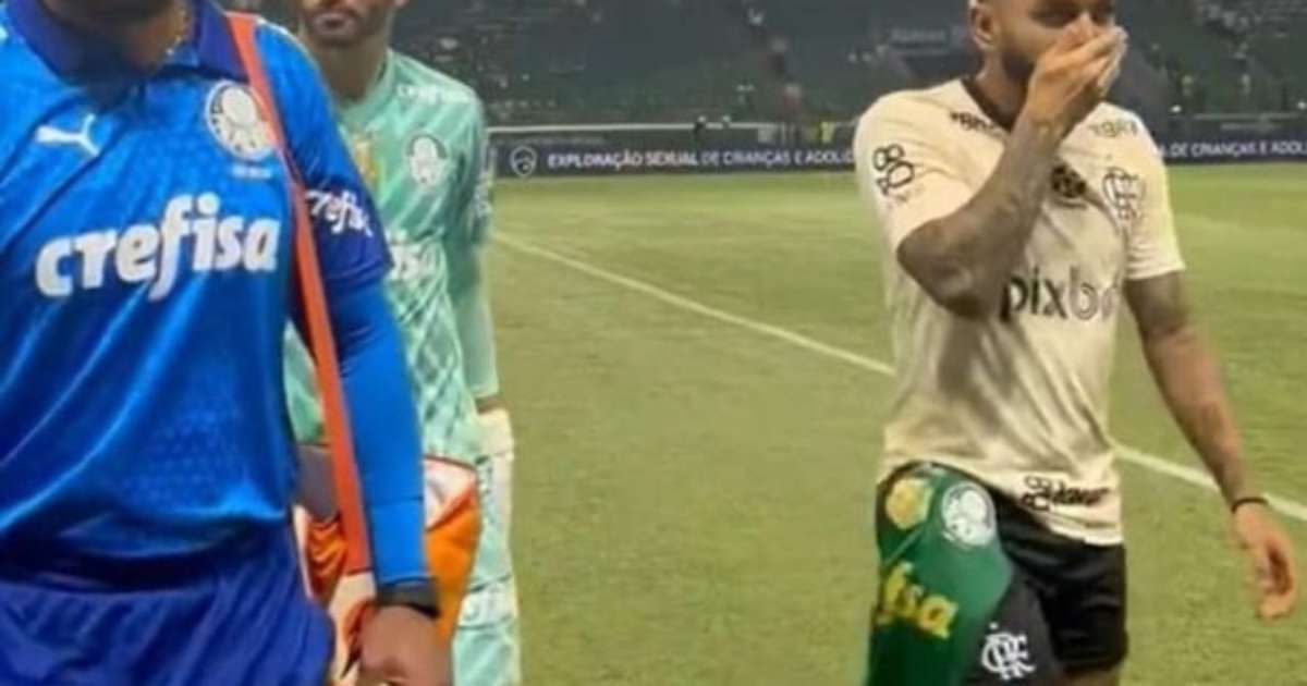 RESPONDEU! Gabigol comentou sobre polêmica de ter aparecido com a camisa do rival na partida de ontem