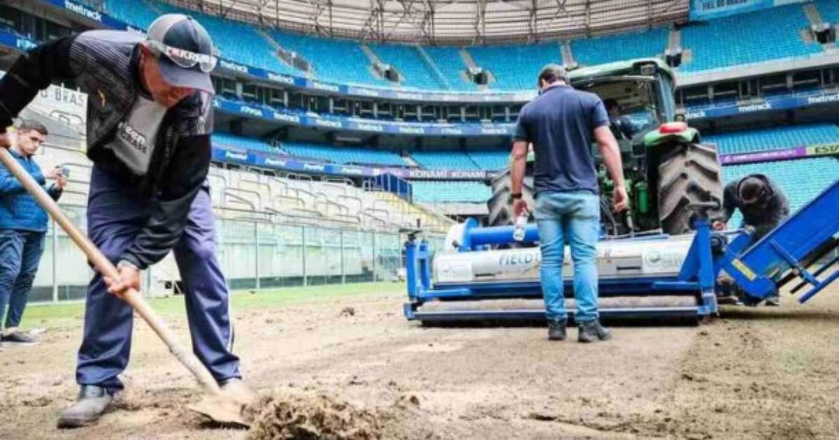 Grêmio corre para recuperar Arena visando confronto contra Atlético em 1/9