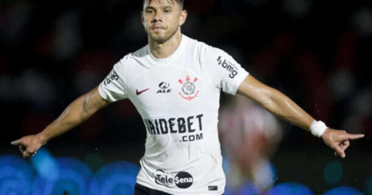 Ángel Romero fora jogo contra Bragantino por Corinthians.
