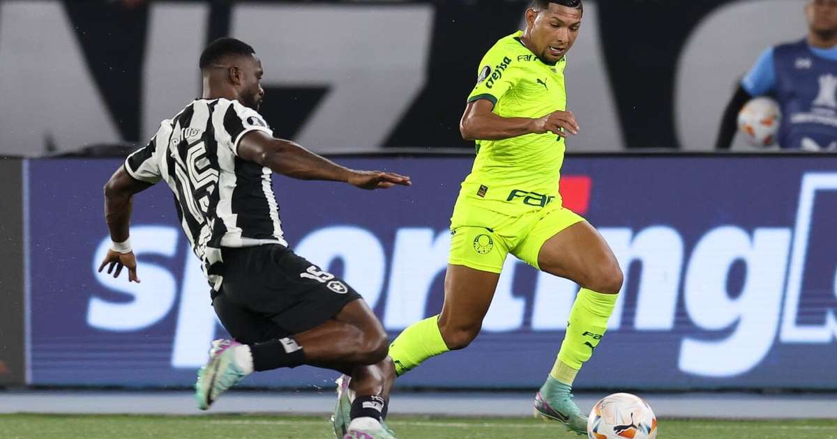 Rony quebra recorde na Libertadores em derrota do Palmeiras para Botafogo.