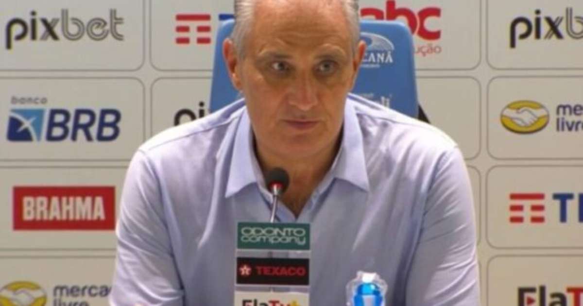 Tite solicita segurança durante coletiva após incidente com jornalista.