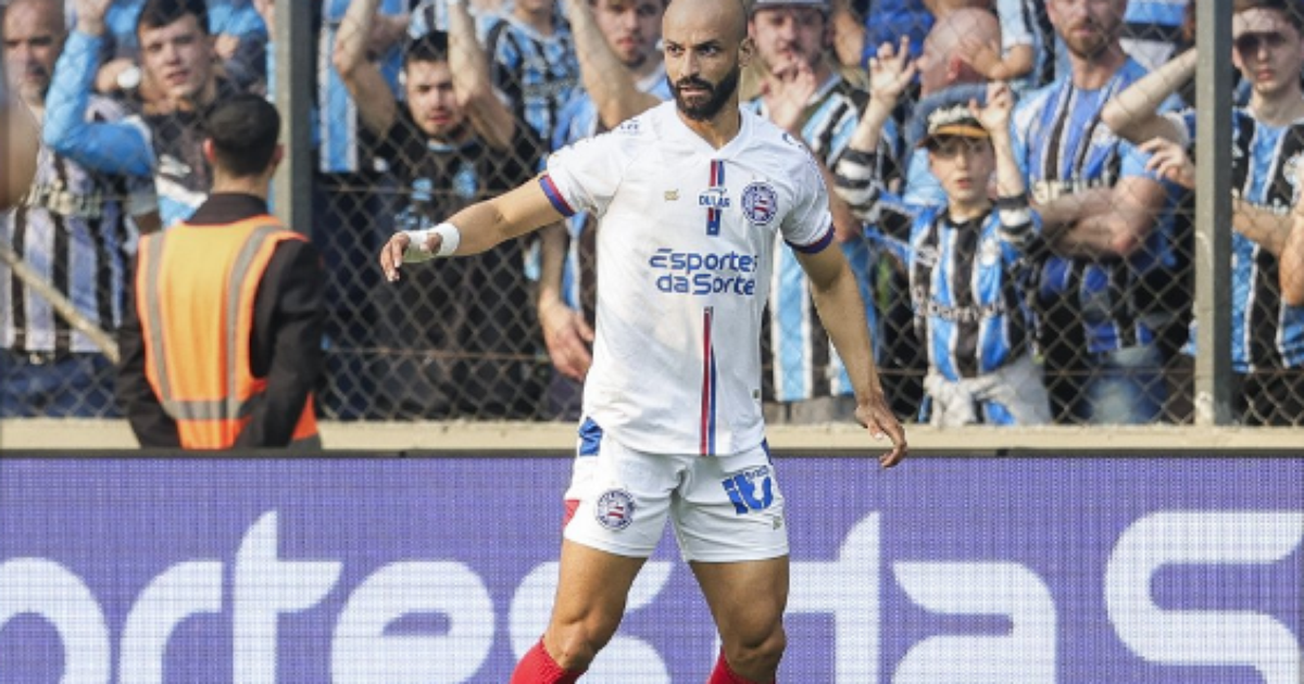 Grêmio sofre derrota diante do Bahia com dois gols marcados por Thaciano.