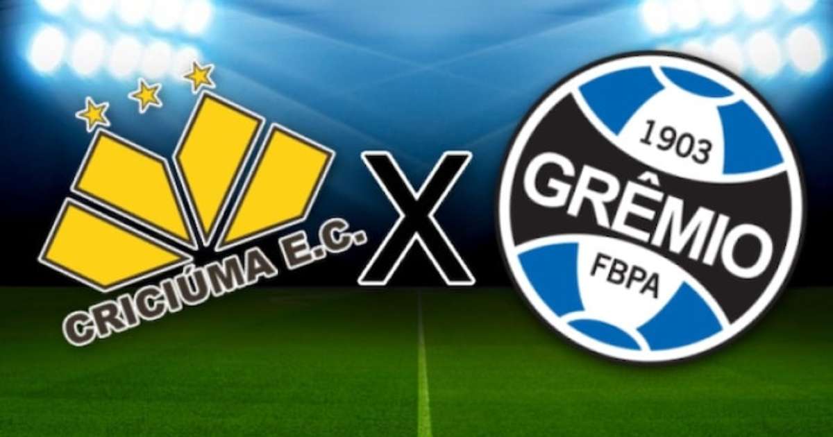 Transmissão ao vivo de Criciúma x Grêmio no Brasileirão: horário e escalação