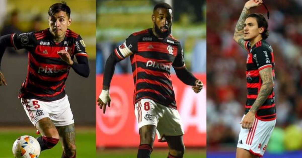 Flamengo planeja renovação contratual de Pulgar, Gerson e Pedro