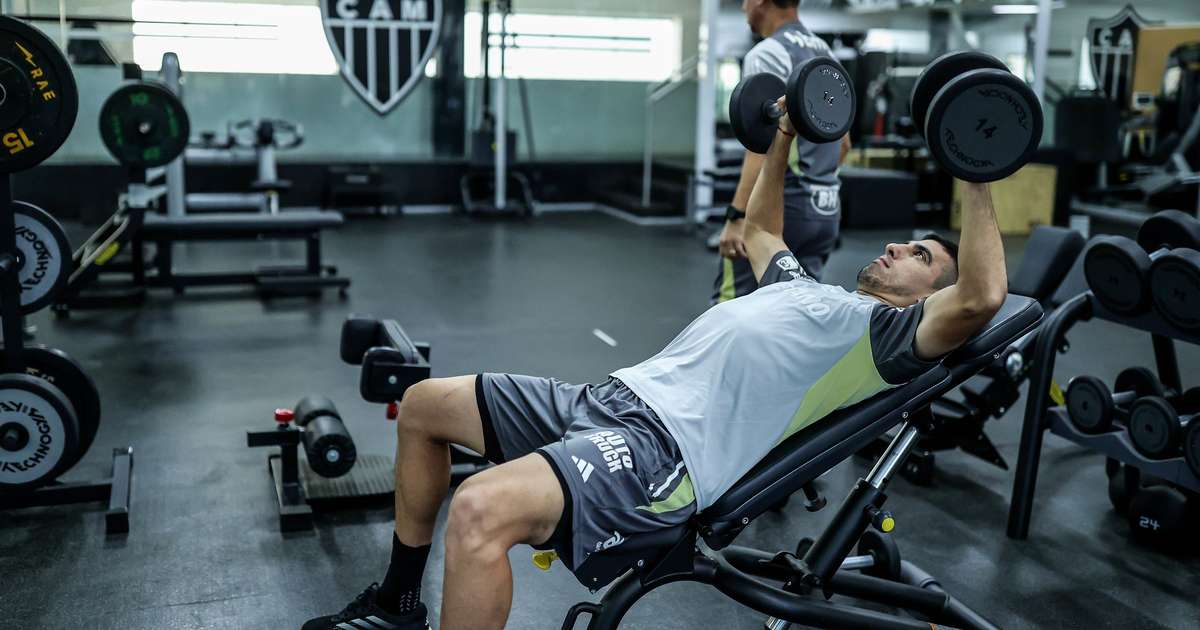 Preparação do Atlético-MG para enfrentar o Grêmio no Brasileirão