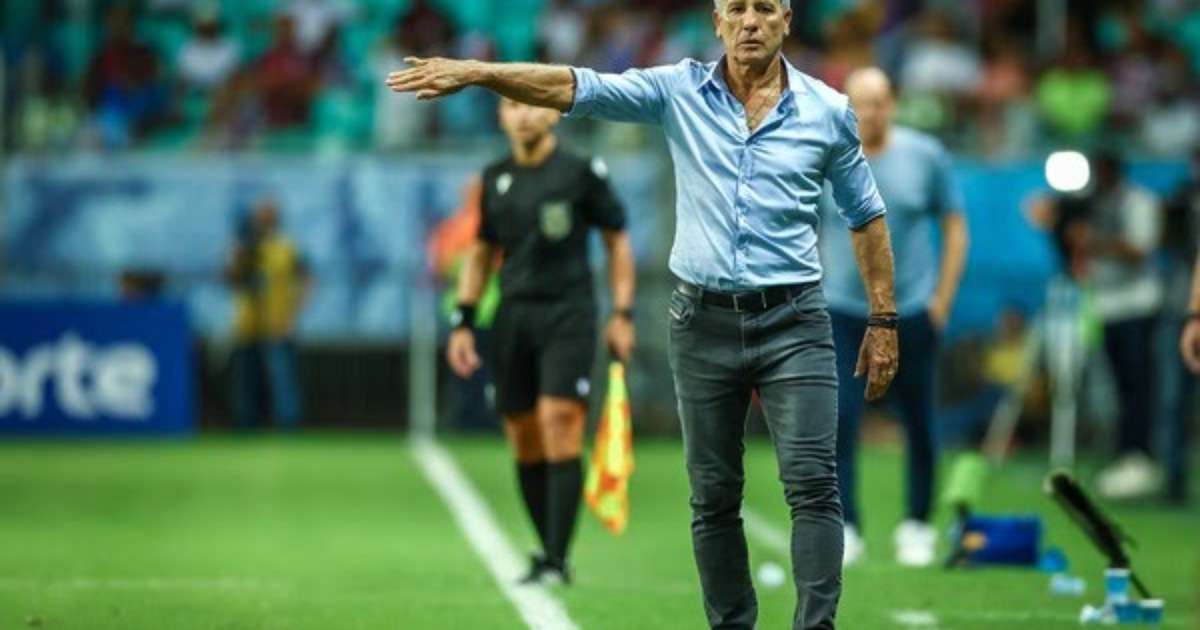 Renato Gaúcho punido com suspensão de quatro jogos pelo STJD.