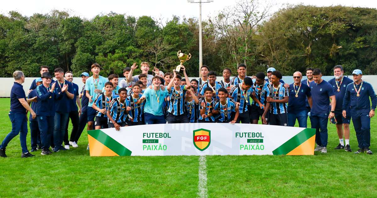 Grêmio conquista título do Gauchão Sub-15 com vitória sobre Lajeado.