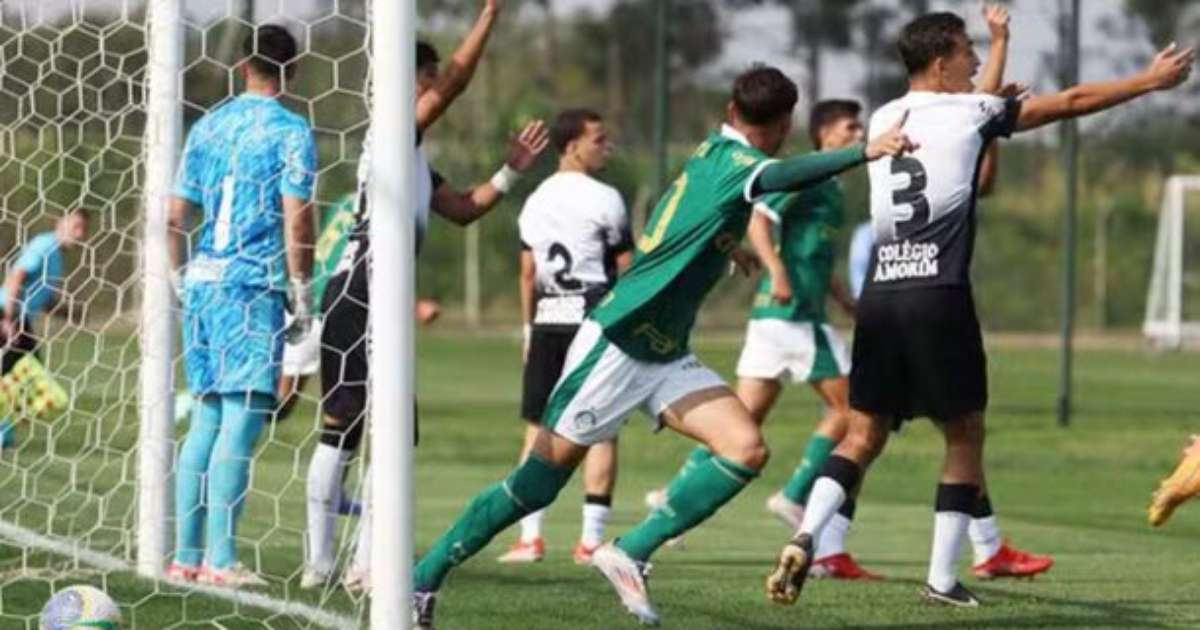 Palmeiras elimina Corinthians com vitória por 5 a 3 no Brasileirão Sub-17.