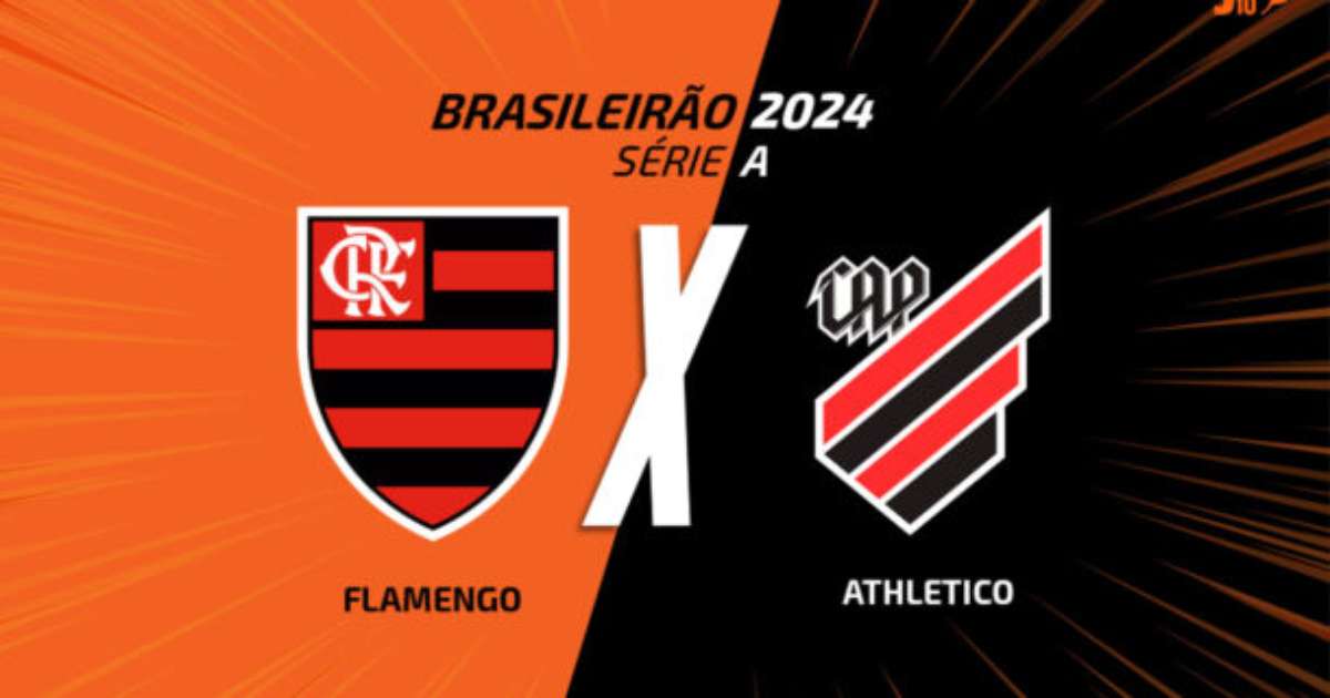Partida entre Flamengo e Athletico-PR com narração esportiva ao vivo às 20h.