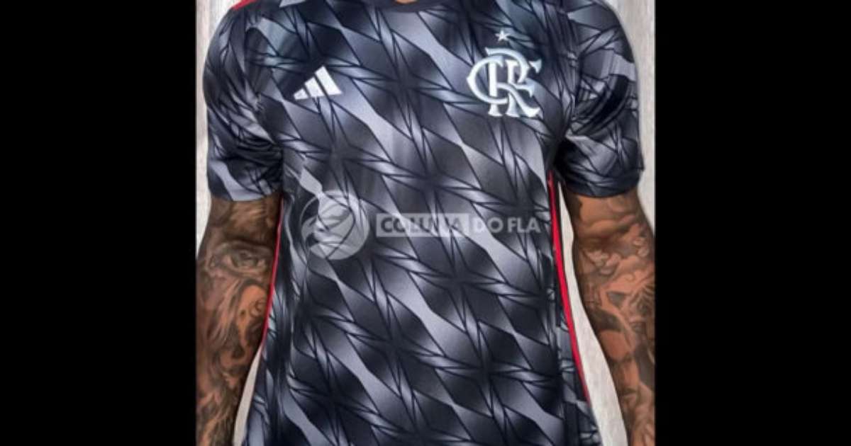 Flamengo lança nova camisa número 3 com detalhes em cinza