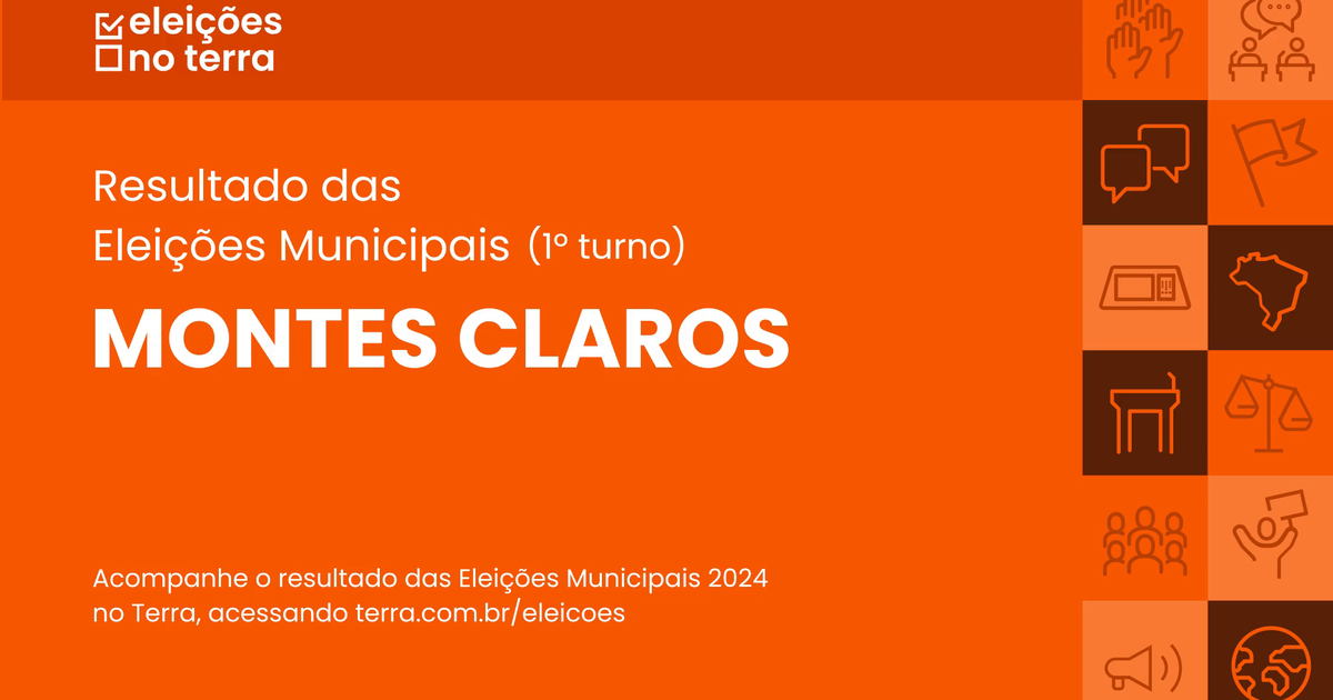 Resultado do 1° turno das Eleições 2024 em Montes Claros (MG)