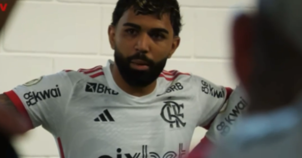 Gabigol inspira time do Flamengo antes de jogo decisivo contra o Bahia.
