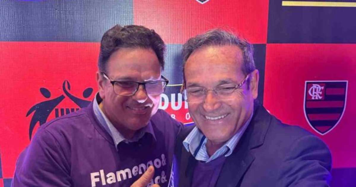 Pesquisa indicando Rodrigo Dunshee como favorito na eleição do Flamengo.