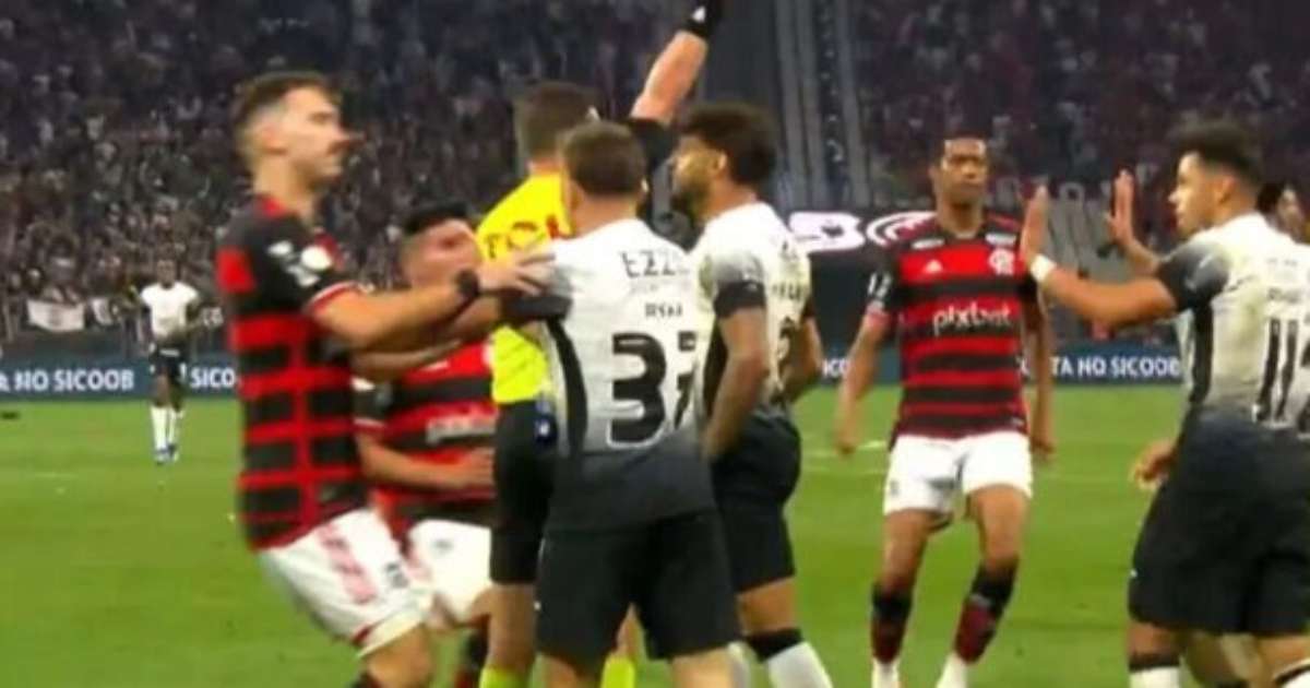 Stjd denuncia Yuri Alberto e Alcaraz por confusão em clássico Corinthians x Flamengo