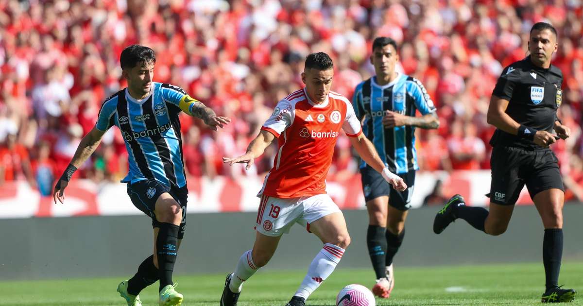 Internacional vence Grêmio em clássico Gre-Nal 443 com placar favorável.