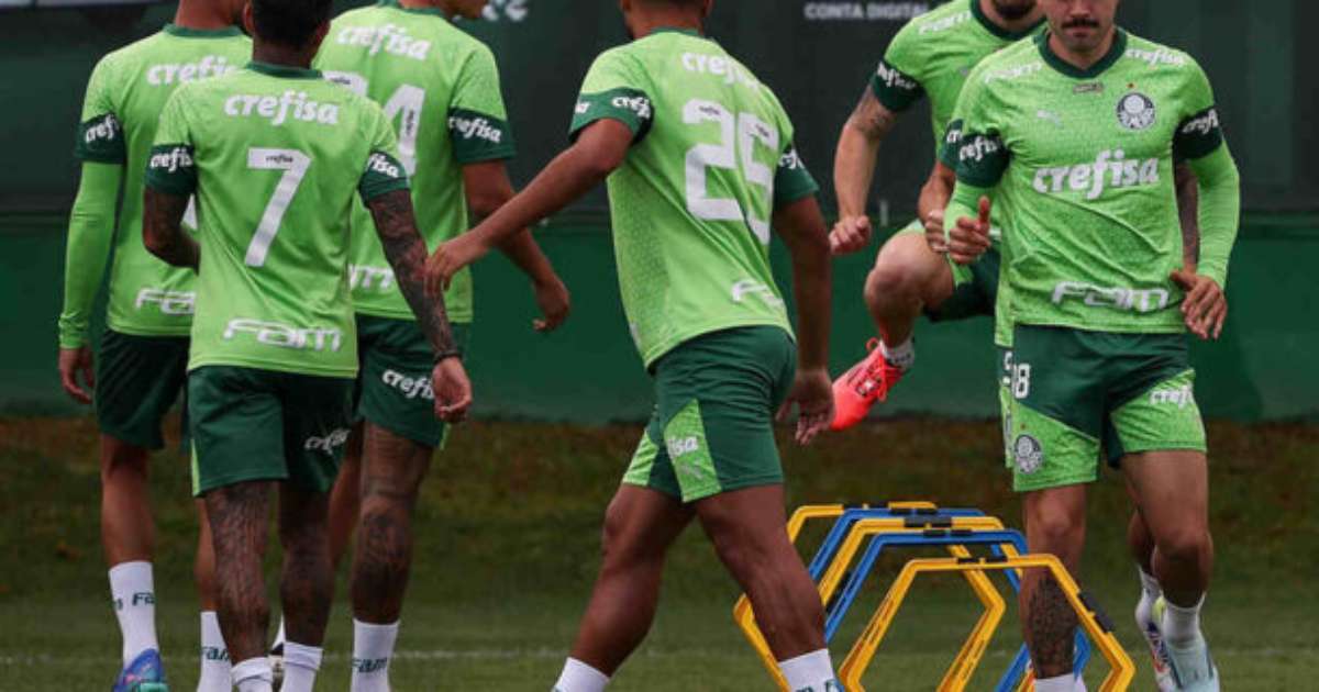 FORÇA TOTAL! Palmeiras deve manter equipe titular completa para clássico contra o Corinthians