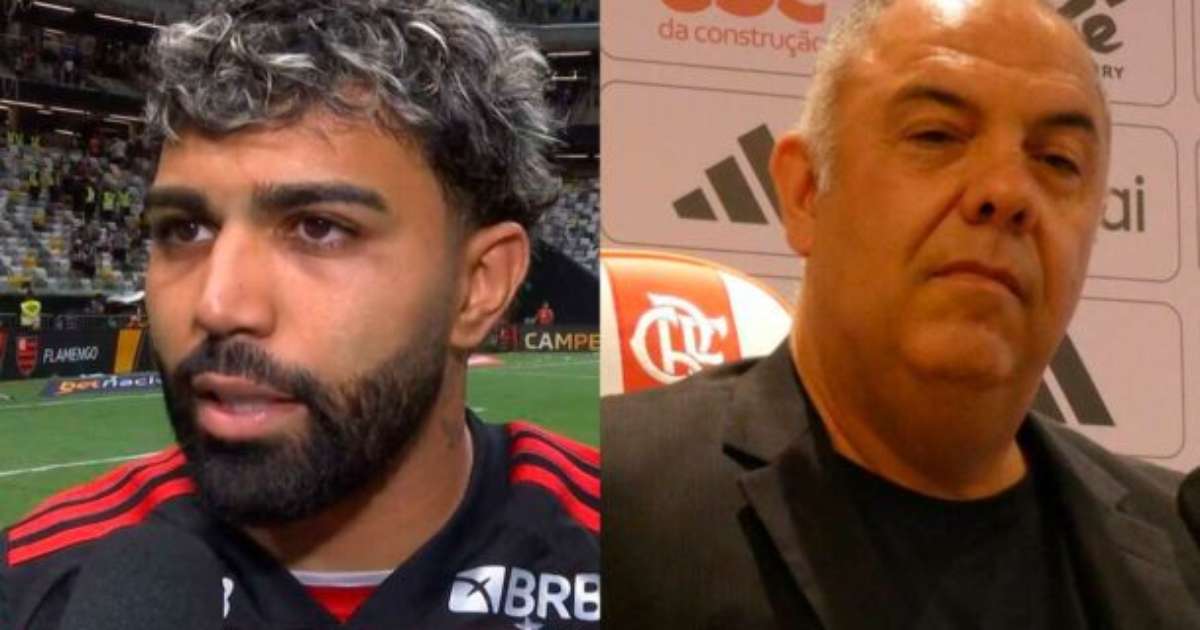 Reunião de Gabigol e Marcos Braz para discutir estratégias do Flamengo.
