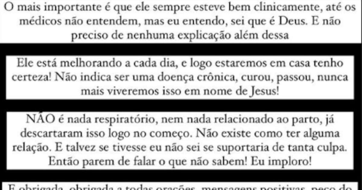 Viih Tube fala sobre saúde do filho: 'Não fez cirurgias', diz sobre internação na UTI