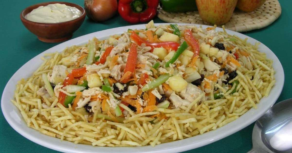 Salpicão de frango completo e fácil de fazer: a receita ideal para sua ceia
