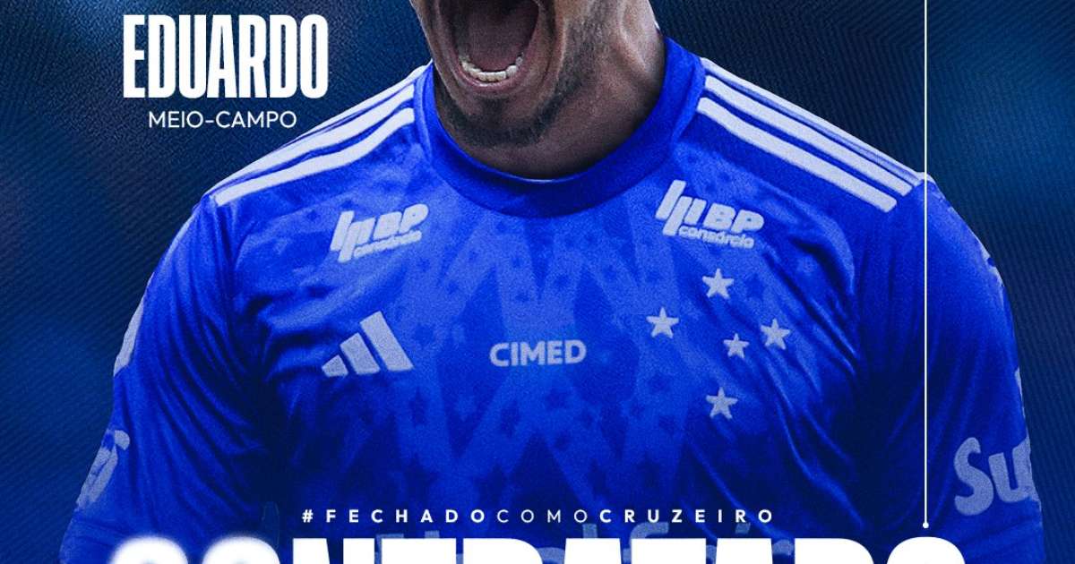 Cruzeiro contrata meio-campista Eduardo, ex-Botafogo, reforçando elenco para próxima temporada.