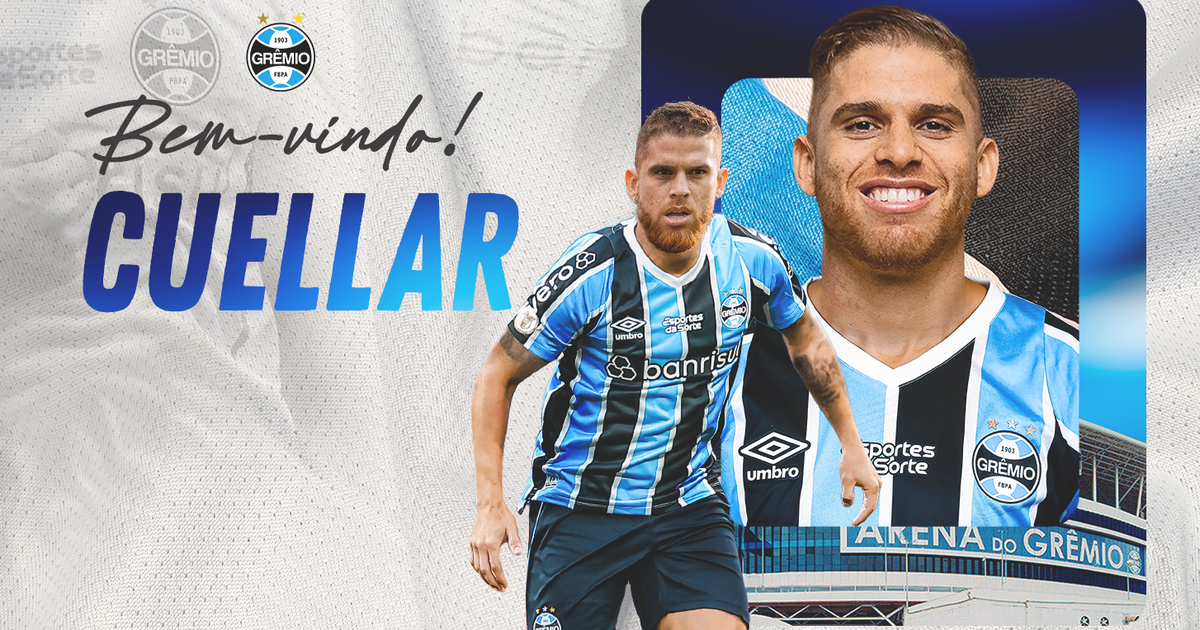 Grêmio contrata Cuéllar para reforçar elenco na temporada.