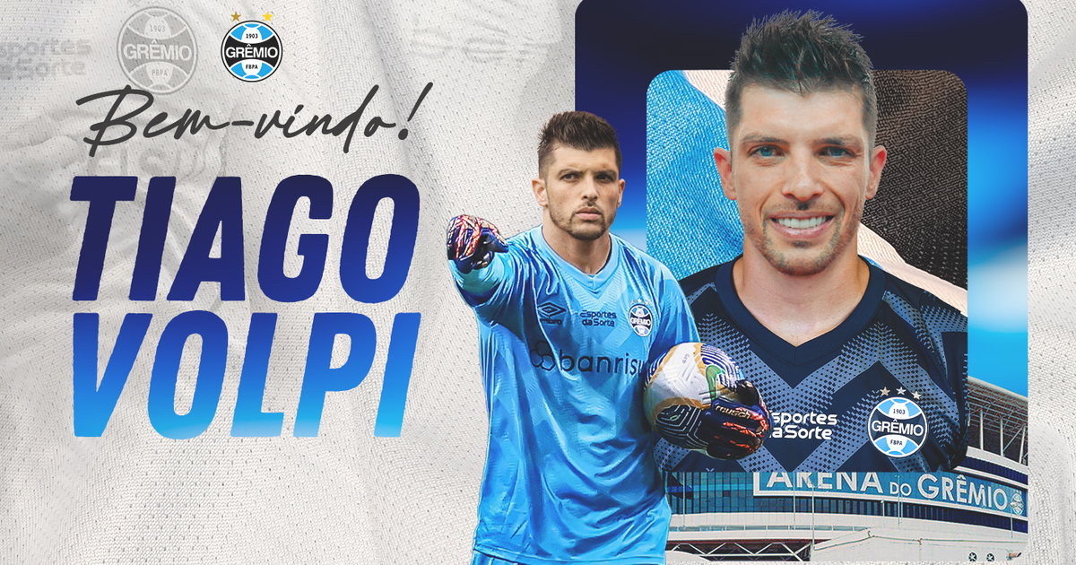 Grêmio anuncia contratação de goleiro Tiago Volpi