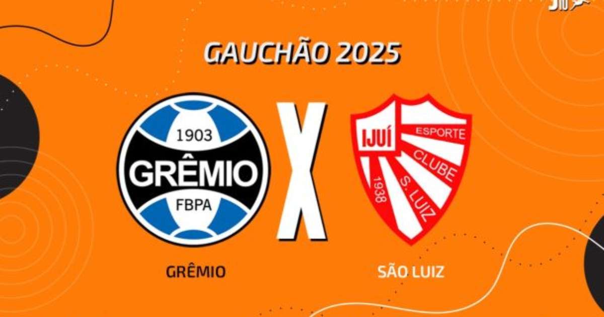 Grêmio x São Luiz: transmissão, escalações e arbitragem na partida de futebol
