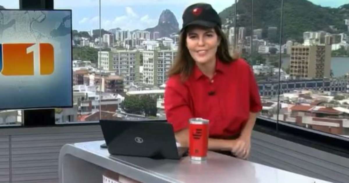 Mariana Gross mantém tradição e veste Flamengo na edição do RJ TV