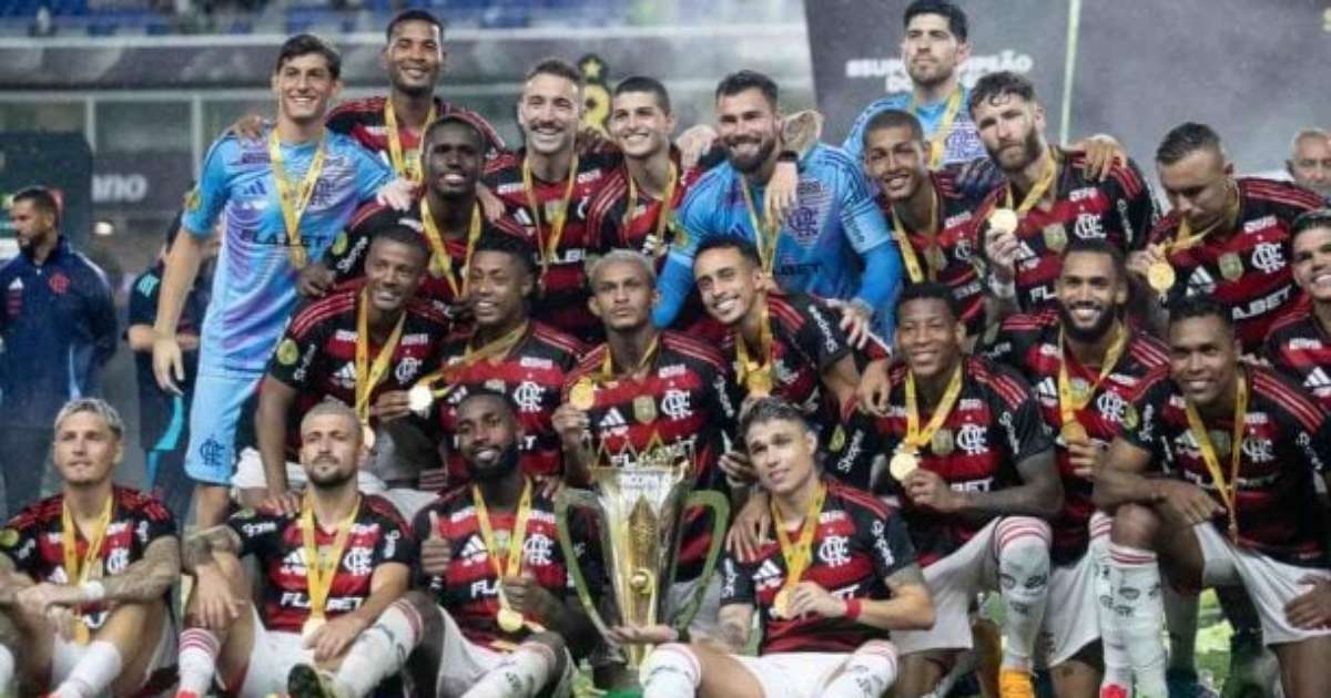 Supercopa coloca Flamengo mais perto do Palmeiras em títulos nacionais.