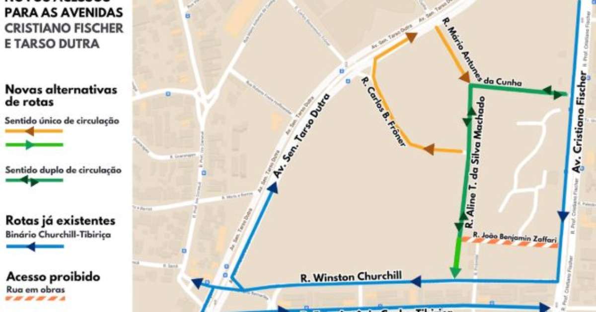Novas ruas entram em operação neste sábado em Porto Alegre
