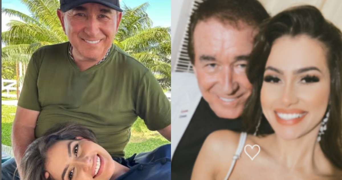 Noiva de Amado Batista faz declaração de aniversário para o cantor: 'Olhar  sincero'
