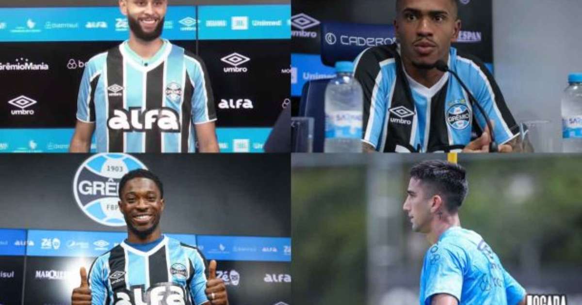 Quatro reforços disponíveis para estreia do Grêmio na Copa do Brasil