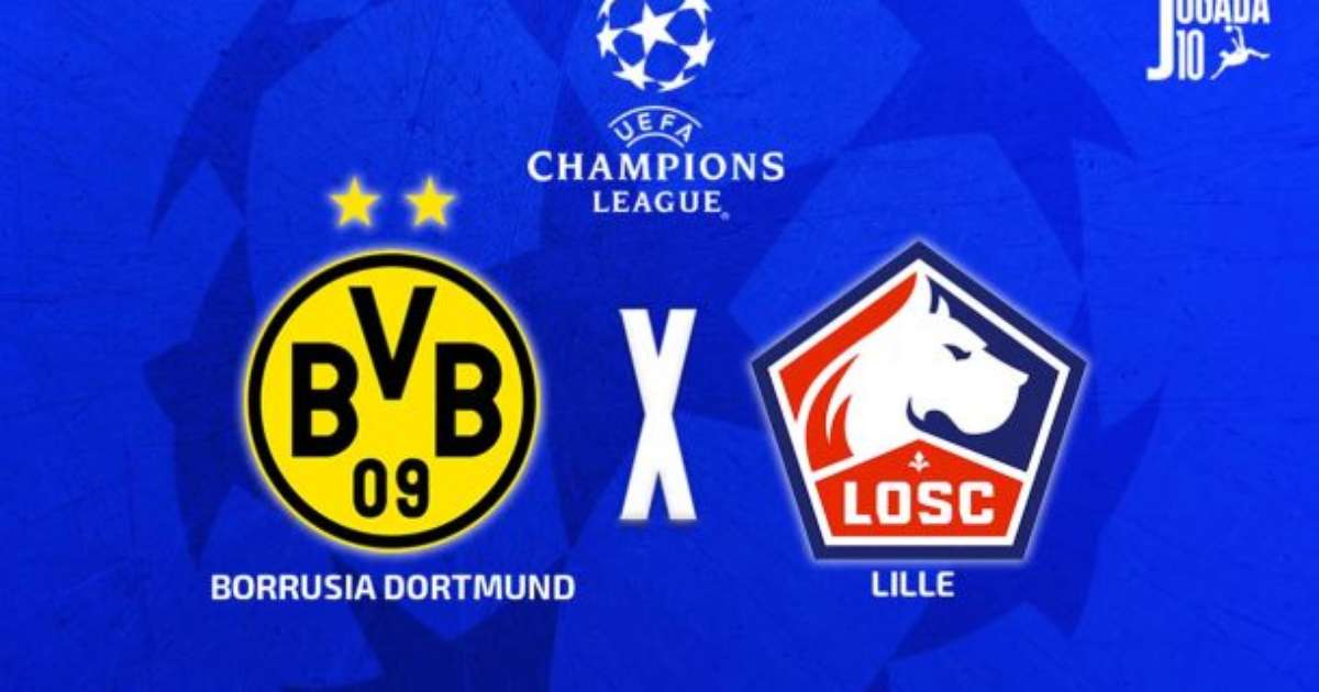 Borussia Dortmund x Lille: onde assistir, escalações e arbitragem