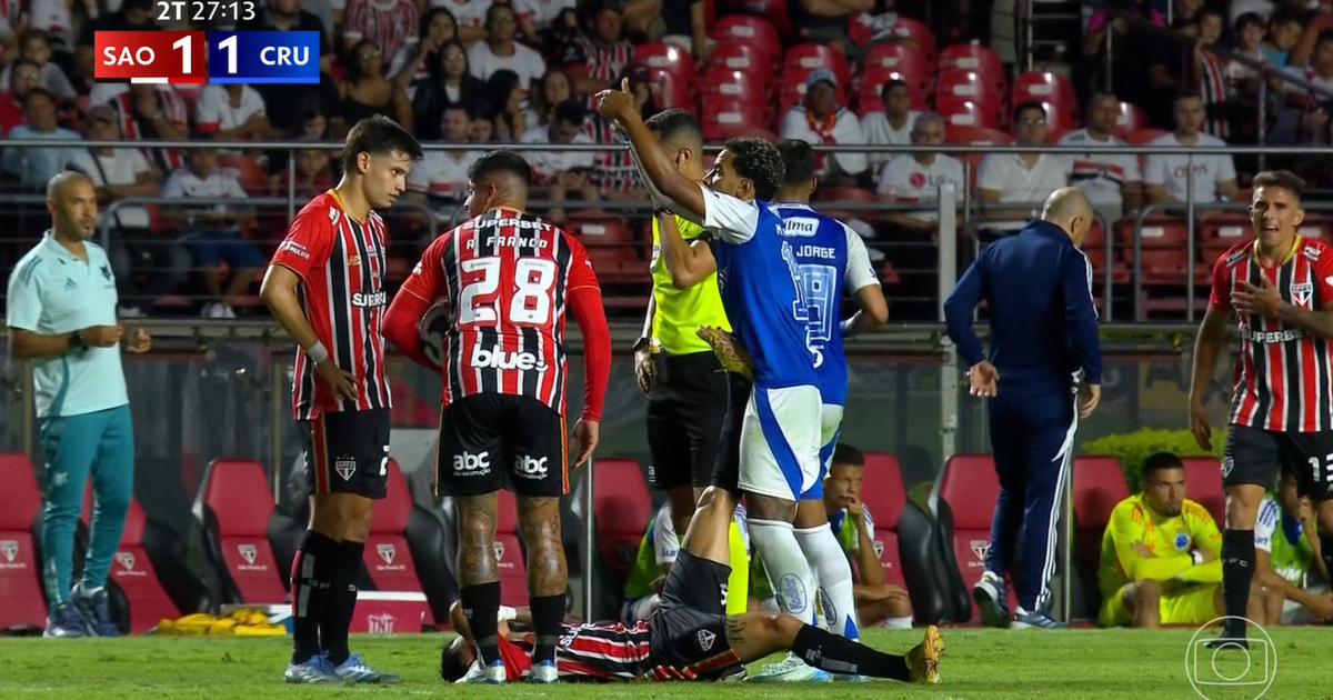 Cartão Recebido por Matheus Pereira Após Brincadeira com São-Paulinos no Futebol