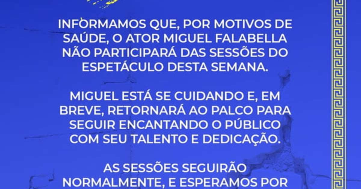 Miguel Falabella passa por cirurgia: ator atualiza estado de saúde após complicações de saúde