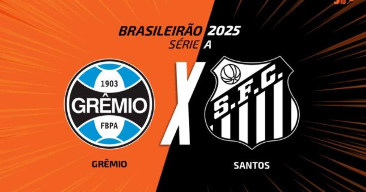 Grêmio x Santos: transmissão, times e arbitragem da partida pelo Campeonato Brasileiro.