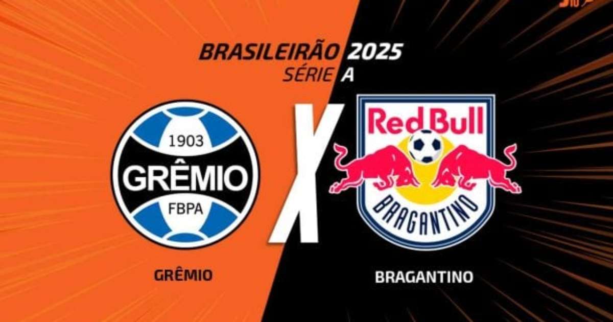 Transmissão, times e arbitragem do jogo entre Grêmio e Bragantino.