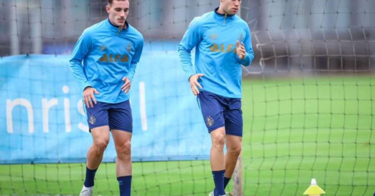 Grêmio preserva Volpi e Braithwaite; trio da base é relacionado.