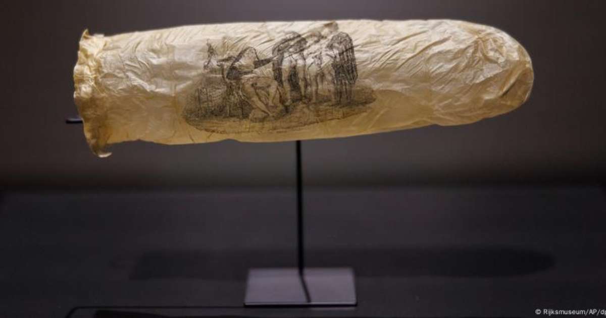 Museu em Amsterdã exibe camisinha de quase 200 anos